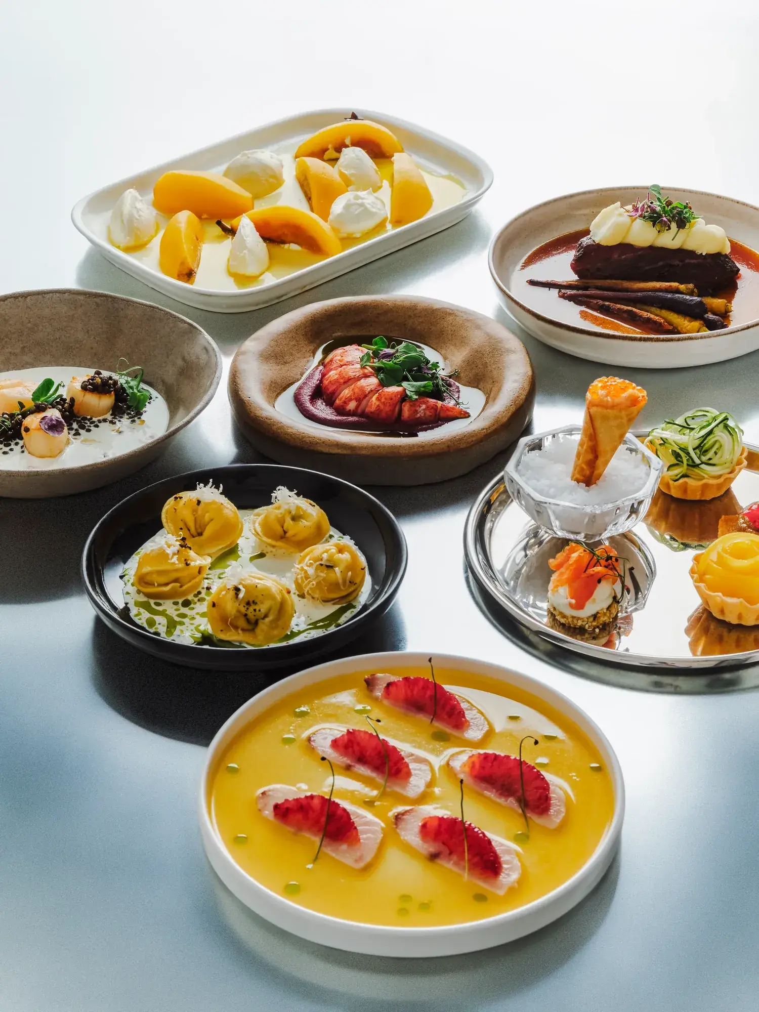 A spread of dishes from Pınar İshakoğlu’s kitchen